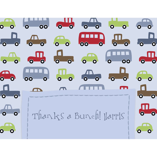 Cars Folded Note Cards